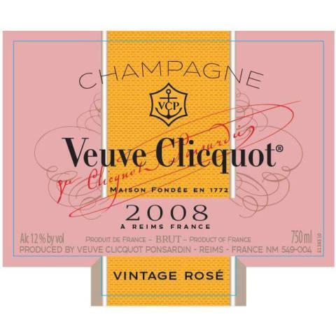 CLICQUOT VINTAGE ROSE 2008 750