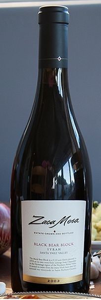 ZACA MESA BLACK BEAR SYRAH 750
